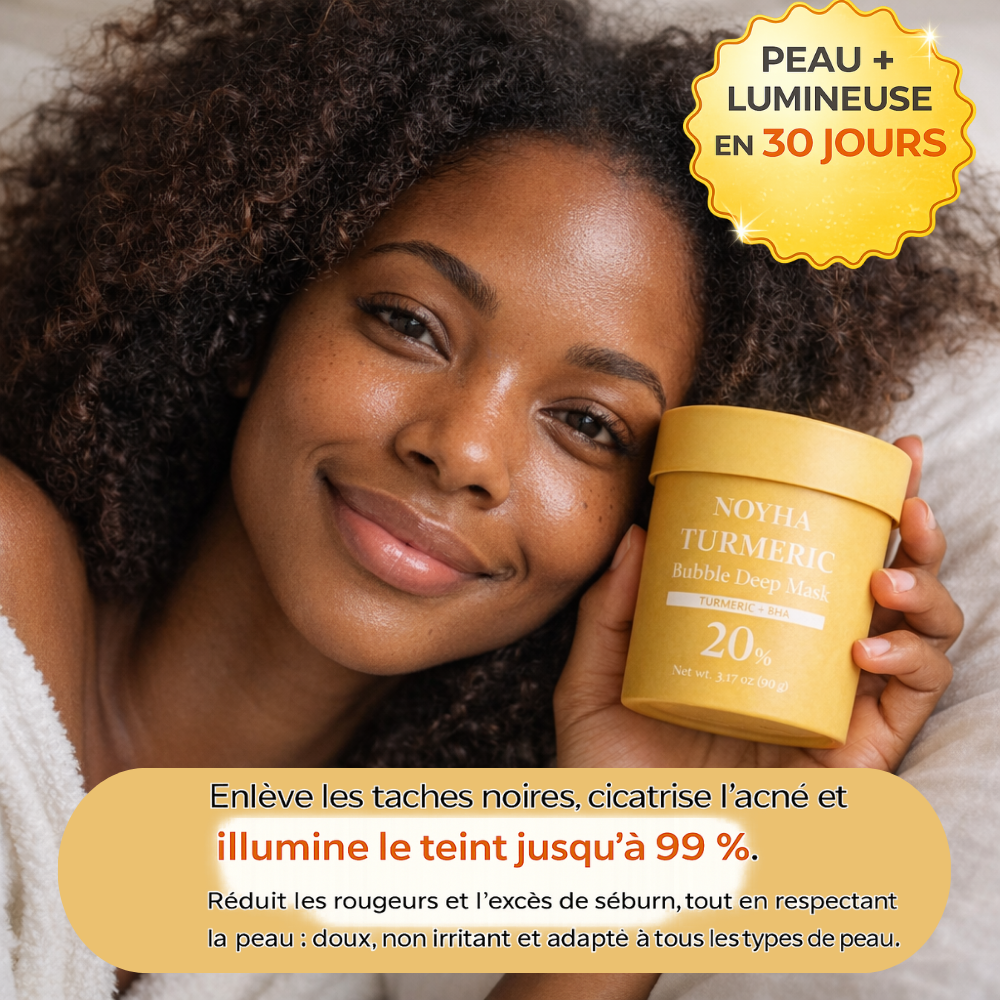NOYHA - Masque effervescent au curcuma anti-taches
