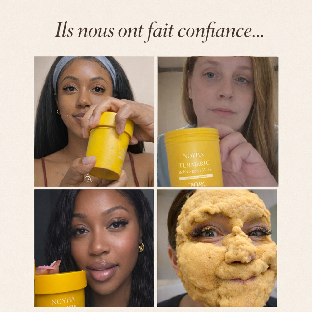 NOYHA - Masque effervescent au curcuma anti-taches