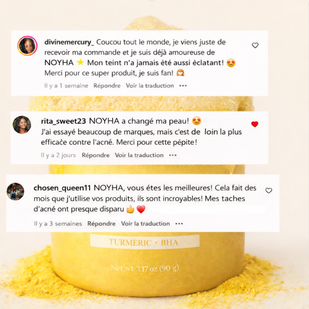 NOYHA - Masque effervescent au curcuma anti-taches