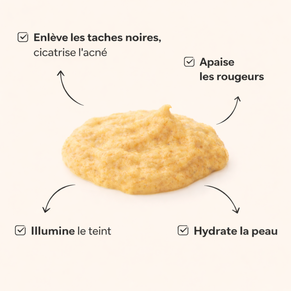 NOYHA - Masque effervescent au curcuma anti-taches